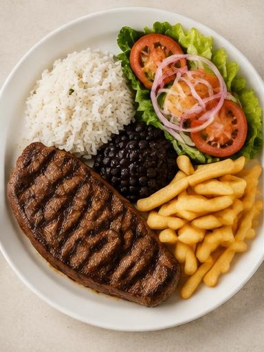 Bife grelhado da casa